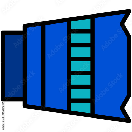 lens filled line icon