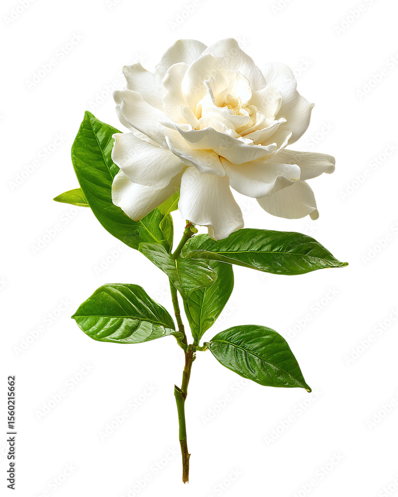 Obraz premium Gardenia, isolated on a white background, 