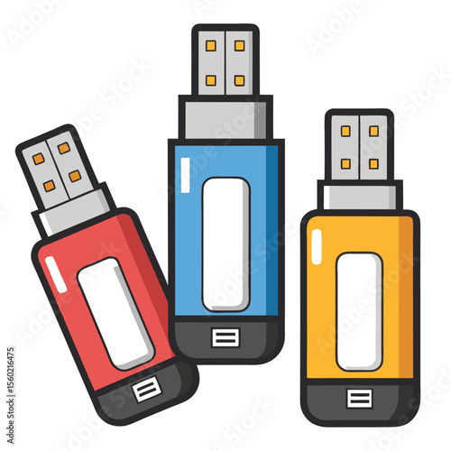 Colorful USB Flash Drives Data Storage Devices