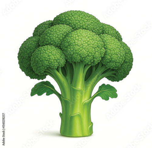 broccoli isolated on white background