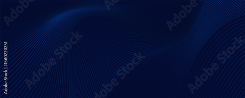 Premium background design with diagonal dark blue line pattern. Vector horizontal template for digital lux business banner, contemporary formal invitation, luxury voucher, prestigious gift certificate