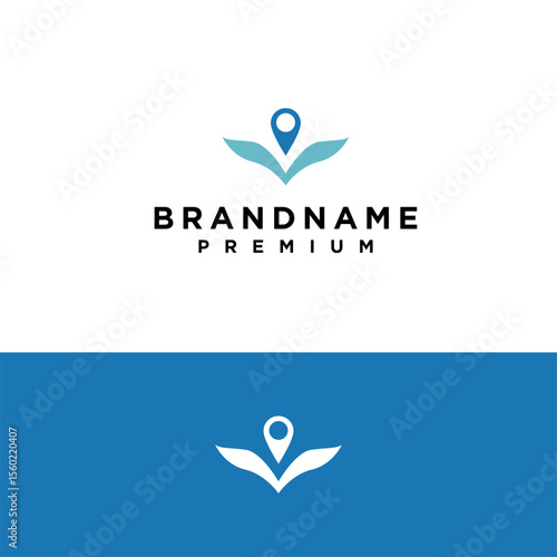 Minimalist plant with location pin