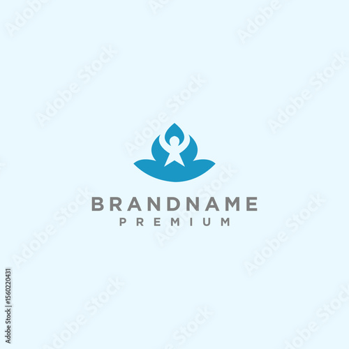 Creative flower inspiration vector logo design template.