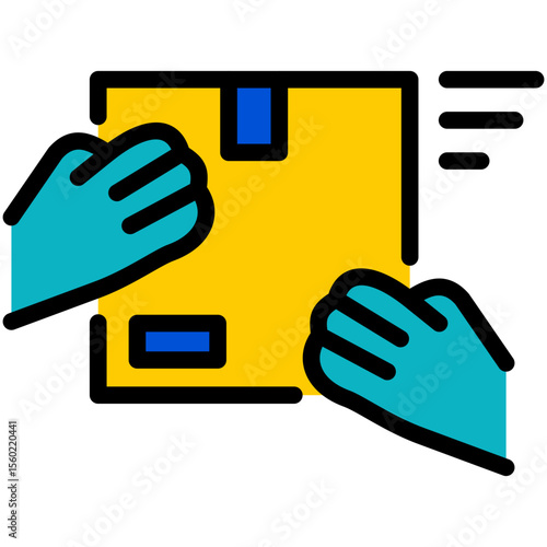 handover filled line icon