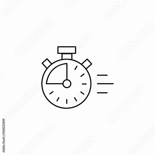 fast time delivery icon sign vector