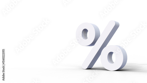 Slika na platnu Seasonal sales background with percent discount symbol