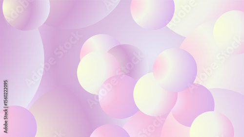 Abstract background with multicolored balls.