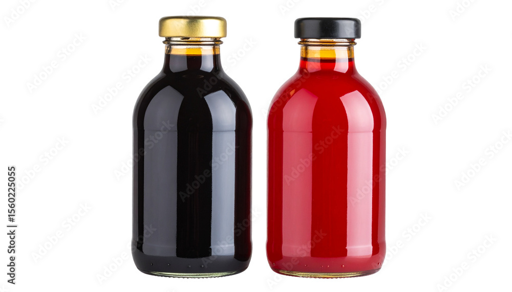 A Two Different Bottles Next to Each Other with Some Space Between PNG A Two Different Bottles Next to Each Other with Some Space Between PNG