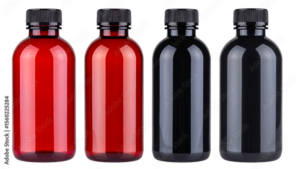 Two Different Bottles Next to Each Other with Some Space Between PNG. Two Different Bottles Next to Each Other with Some Space Between PNG.