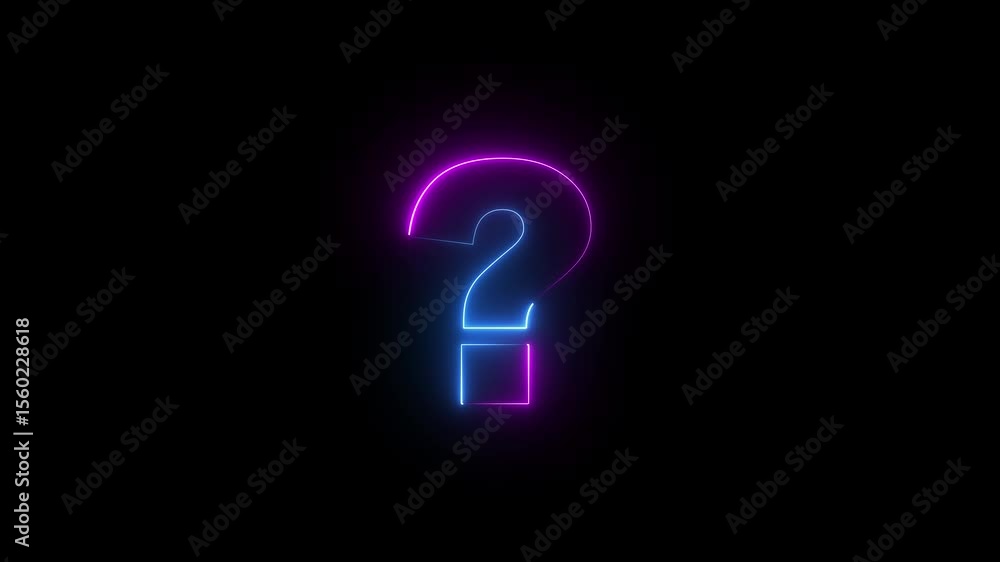Question mark sign animation. Question mark sign animation.
