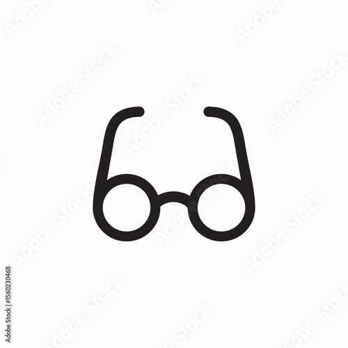 eyesight glasses icon sign vector