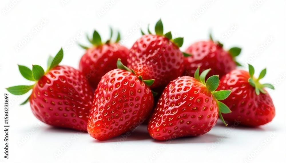 Juicy red strawberries, fresh and bright, isolated , delicious, plant, berries Juicy red strawberries, fresh and bright, isolated , delicious, plant, berries