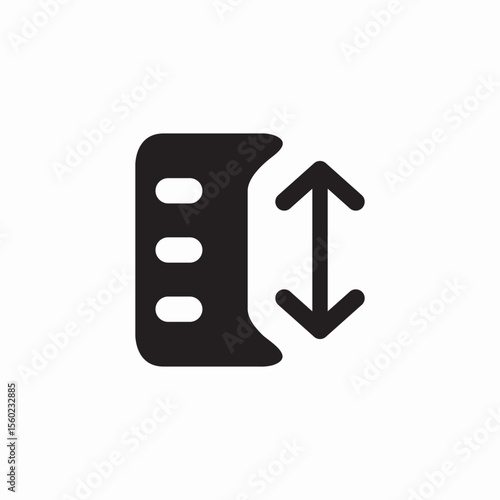 list sorting icon sign vector
