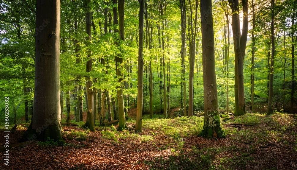 Fototapeta premium summer beech forest