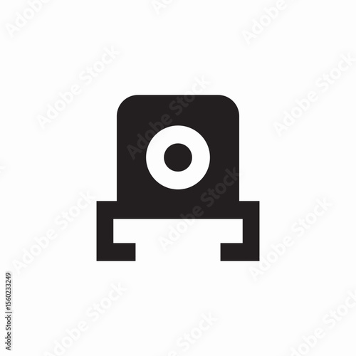 polaroid camera icon sign vector