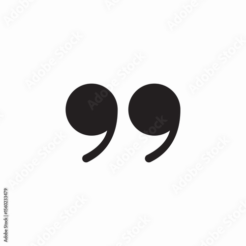 quote text icon sign vector