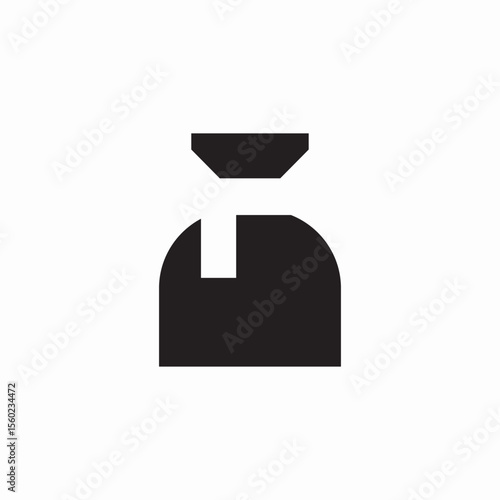 wrapped sack icon sign vector