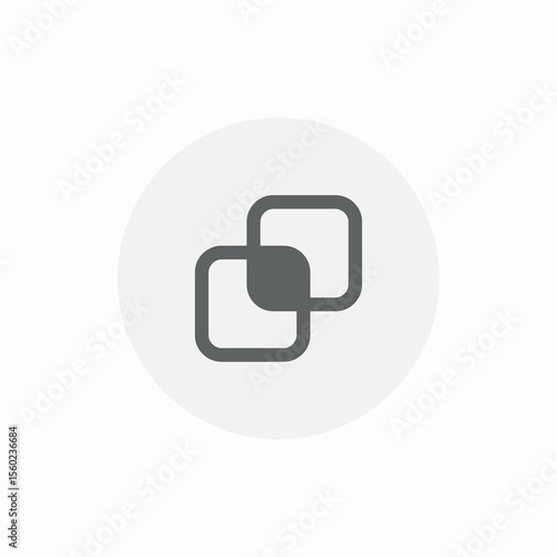 attachment overlay icon sign vector