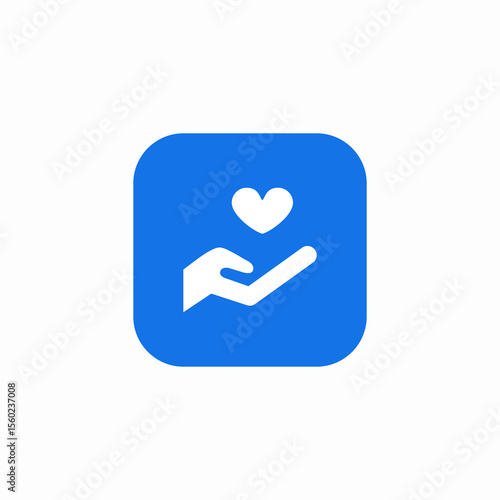 caring services icon sign vector