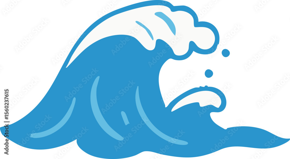 Obraz premium 파도일러스트