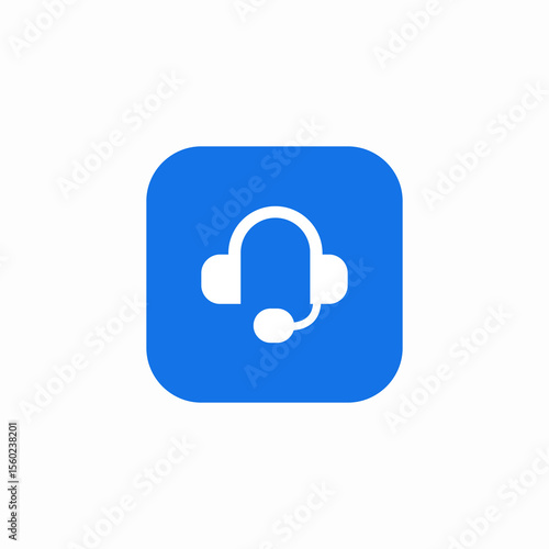 microphone audio headset icon sign vector