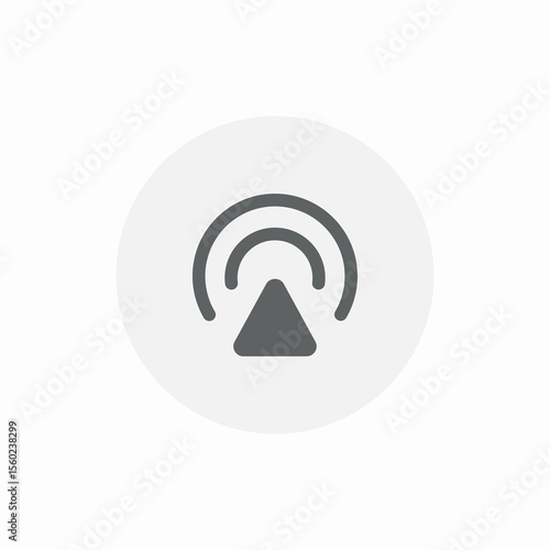 movie share icon sign vector