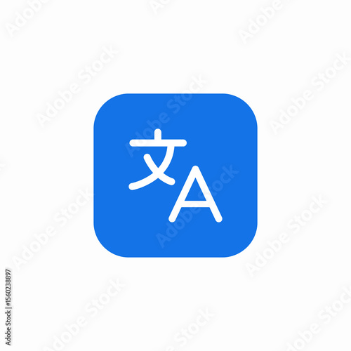 text translation icon sign vector