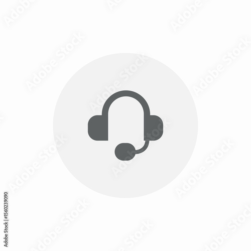 wireless headset icon sign vector