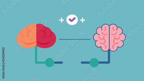 A representation of the use it or lose it principle with an illustration of a wellexercised brain showing robust and wellconnected neurons while an inactive brain shows weaker and. Vector illustration
