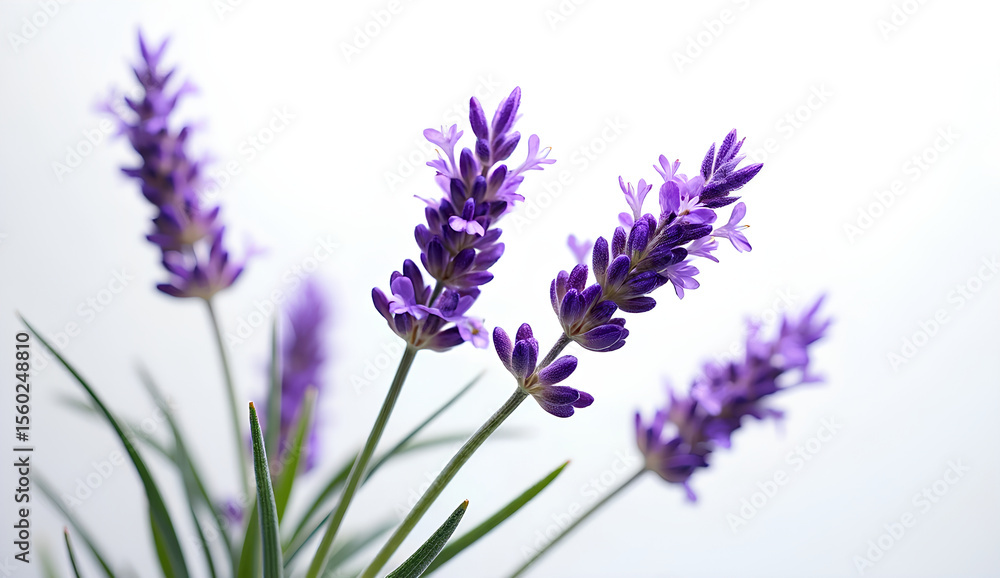 Obraz premium lavender flowers isolated on white background