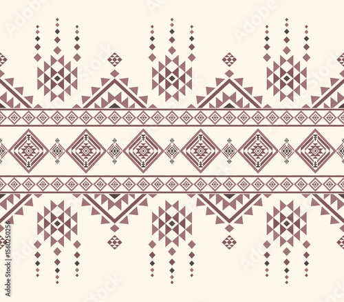 Southwest Native seamless pattern ethnic tribal Aztec geometric Navajo Native American fabric colorful design vector for textile print