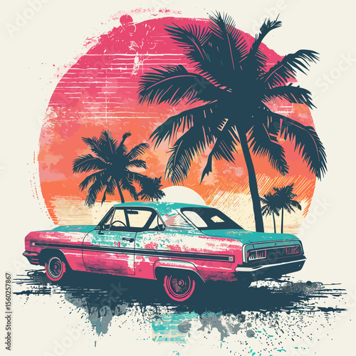 really basic retro vintage-inspired design for tshirt
