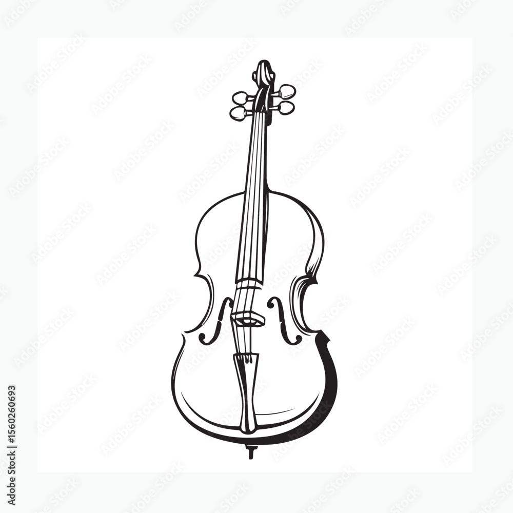 Fototapeta premium violin isolated on white