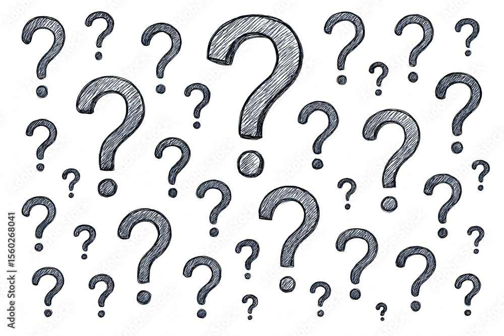 Hand-Drawn Question Marks Hand-Drawn Question Marks