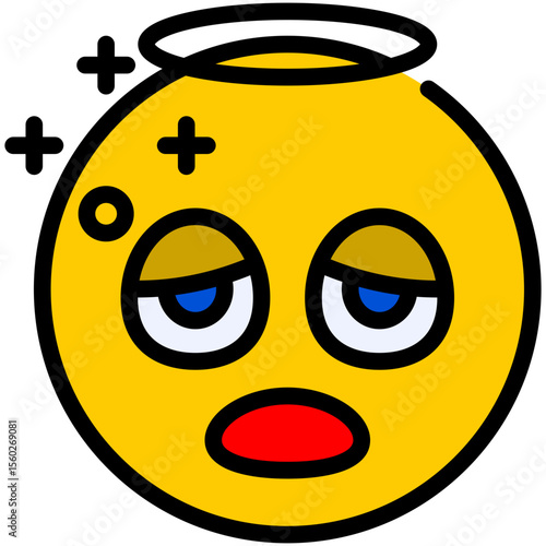 drunk filled line icon