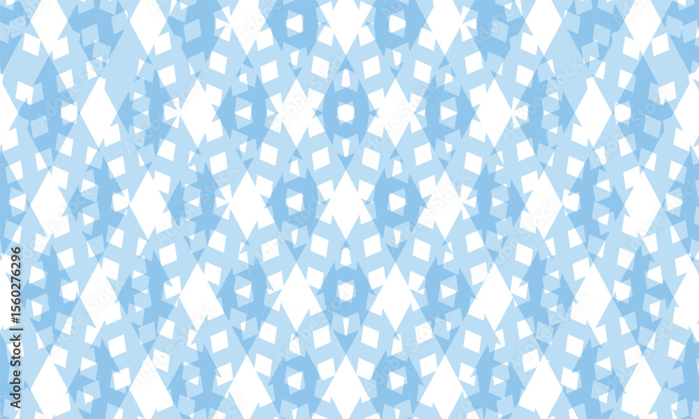 Fototapeta premium Abstract blue background with geometric shapes Vector illustration in flat style.