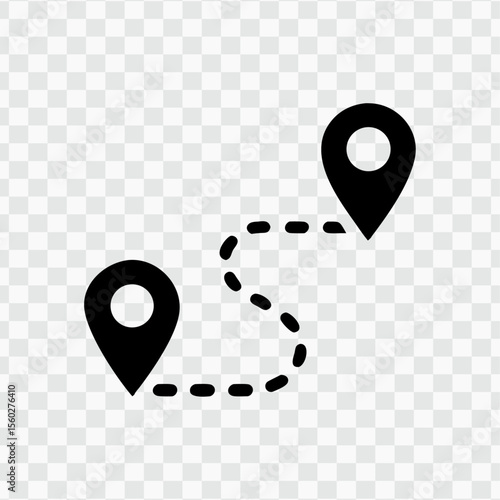 Location Path Marker - Route and Navigation Icon