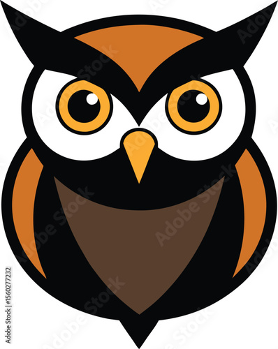 Owl vector illustration cartoon Premium AI-generated vector