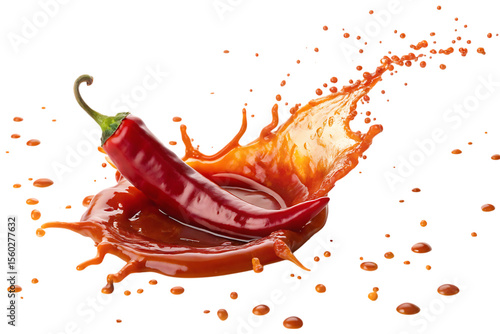 Captivating chili chamoy splash PNG Image