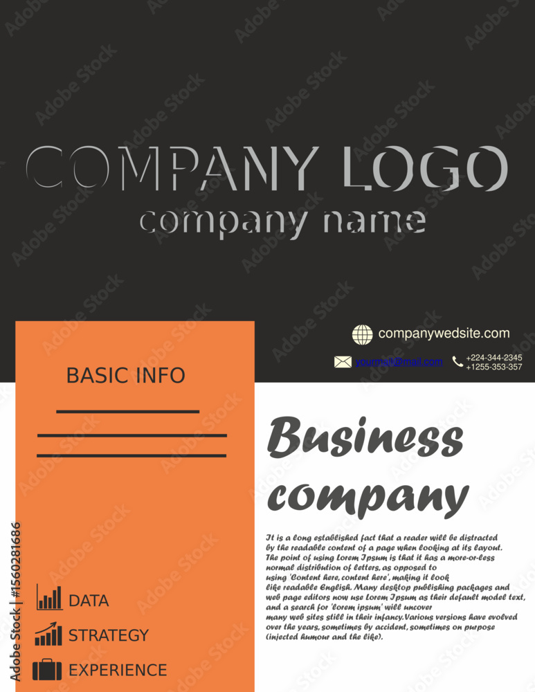 Obraz premium business template design template