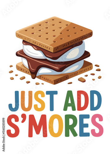 National S'mores Day Quote Typography T-Shirt Design
