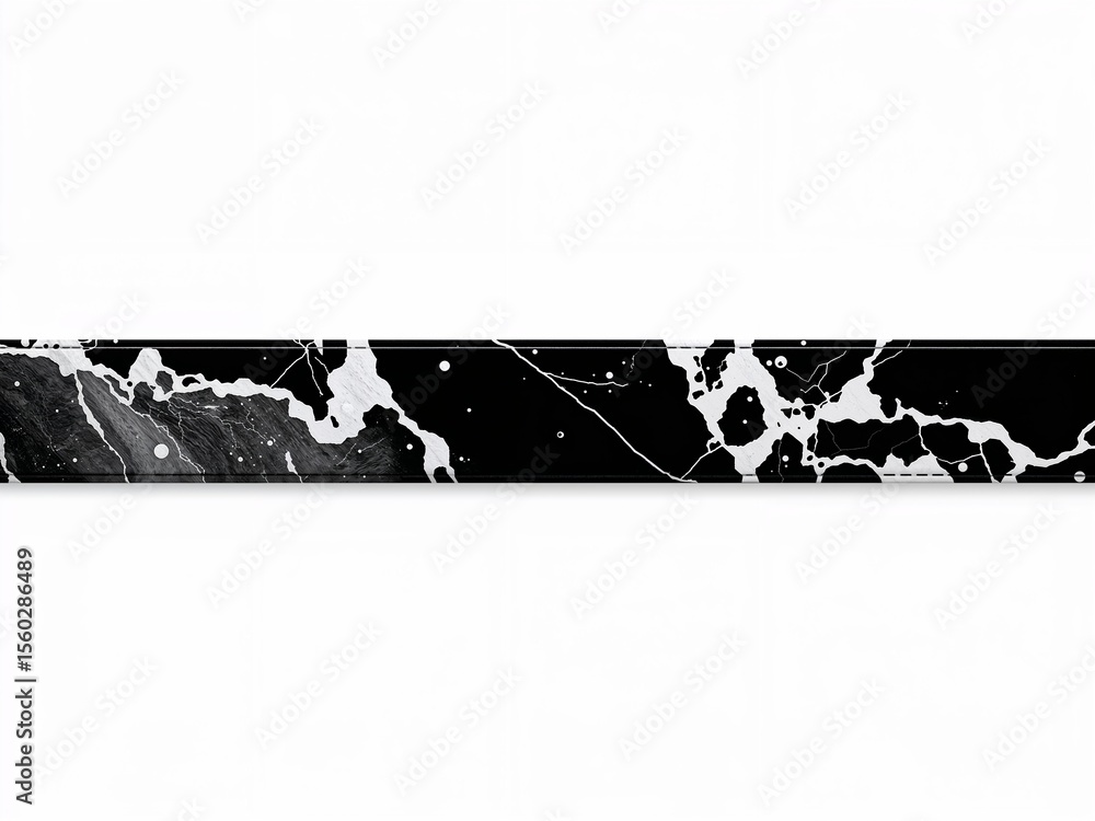 Obraz premium Different black onyx choker design on plain white background