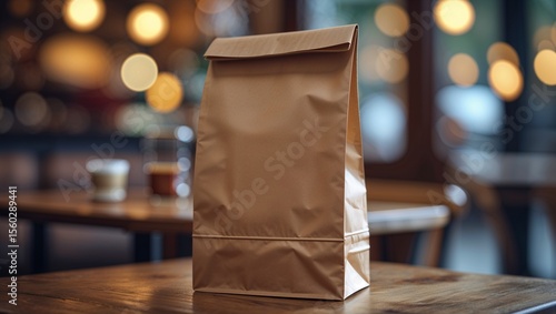 brown paper bag mockup