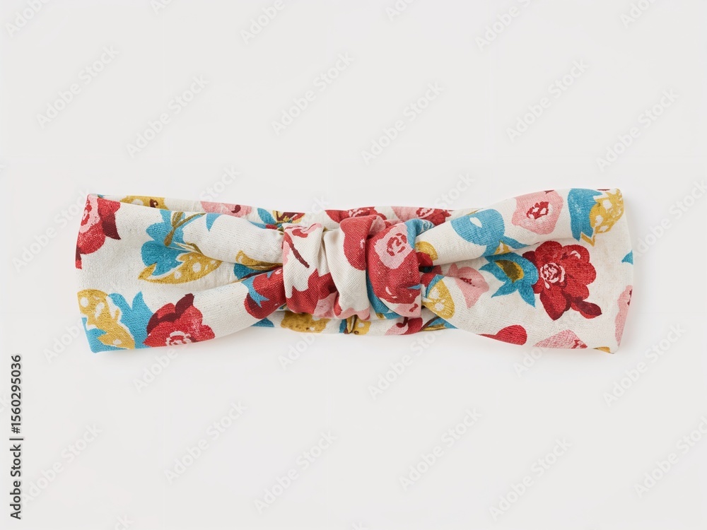 Obraz premium Different scrunchie style headband design on plain white background