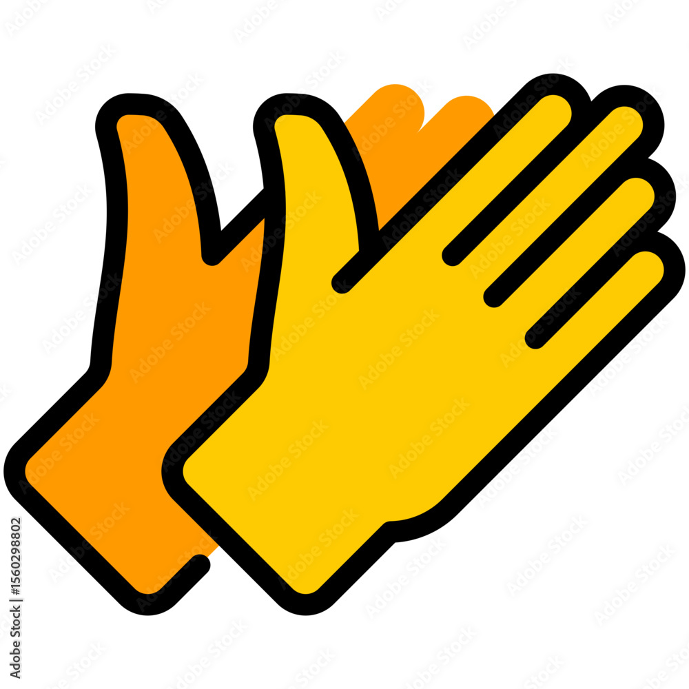 Obraz premium gloves filled line icon