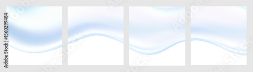 Liquid blue vector dripping ice cream texture.Glossy sugary flow drip.