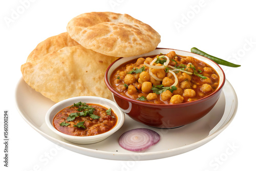  chole bhature food curry bread Png Image