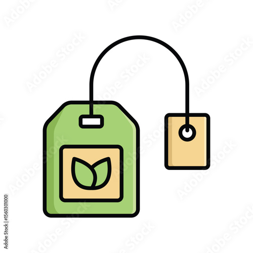 tea bag icon vector design template simple and clean