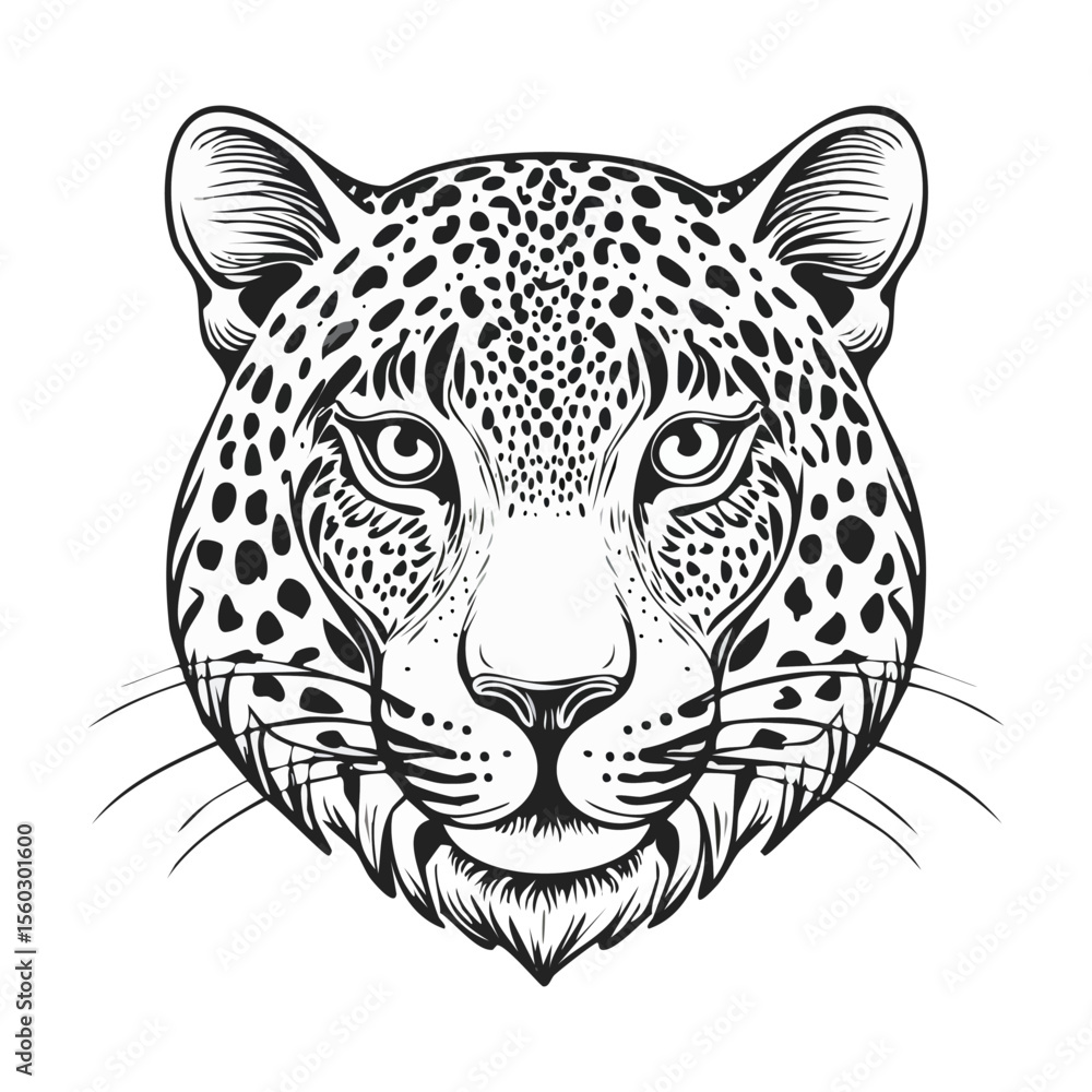 Fototapeta premium leopard vector illustration