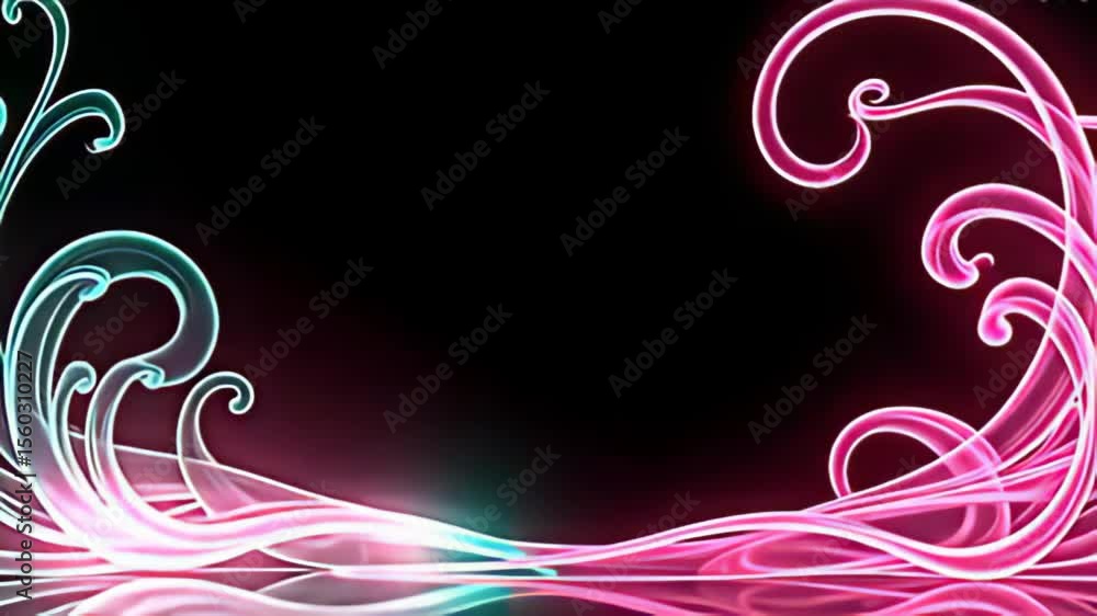 Delicately swirling with an almost ethereal grace, the Glowing abstract Border Frame with curved neon tendrils offers a sanctuary for creativity in its very center, while electric flashes Delicately swirling with an almost ethereal grace, the Glowing abstract Border Frame with curved neon tendrils offers a sanctuary for creativity in its very center, while electric flashes
